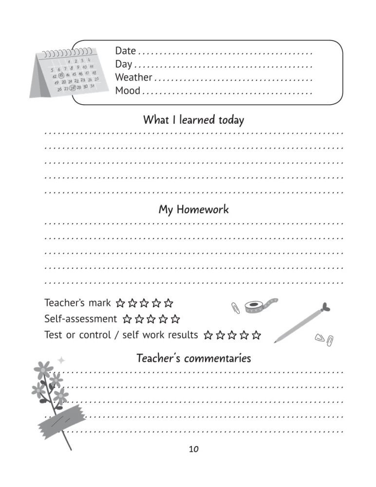 My Study Way: Motivation Diary - Motivation Diary (Design 1)